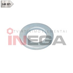 Siauros poveržlės DIN125, plienas, 140 HV, cinkuotos