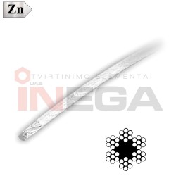 Plieninis lynas DIN3055 su PVC šarvu (6*7)