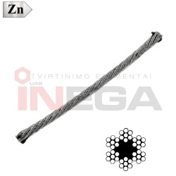 Plieninis trosas DIN3055 (6*7)