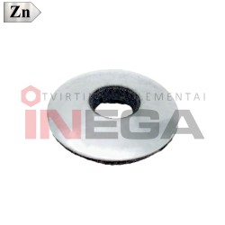Poveržlės su EPDM tarpine, plienas - guma, cinkuotos Poveržlės su EPDM tarpine, plienas - guma, cinkuotos