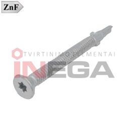 Savisriegiai įleidžiama TX galvele DIN7504P, su sparneliais, smulkiu sriegiu, zinc flake padengimu Savisriegiai įleidžiama TX galvele DIN7504P, su sparneliais, smulkiu sriegiu, zinc flake padengimu