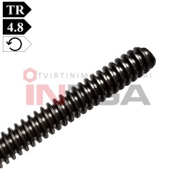 Sriegti strypai trapeciniu kairiniu sriegiu ~DIN976, C15 plienas, 4.8 klasė, be padengimo Sriegti strypai trapeciniu kairiniu sriegiu ~DIN976, C15 plienas, 4.8 klasė, be padengimo