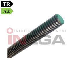 Sriegti strypai trapeciniu sriegiu ~DIN976, nerūdijantis plienas A2 Sriegti strypai trapeciniu sriegiu ~DIN976, nerūdijantis plienas A2