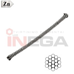 Lynas (1*19) DIN3055, plienas, cinkuotas