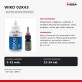 Vidutinio stiprumo klijai sriegių fiksacijai Wiko 02K43